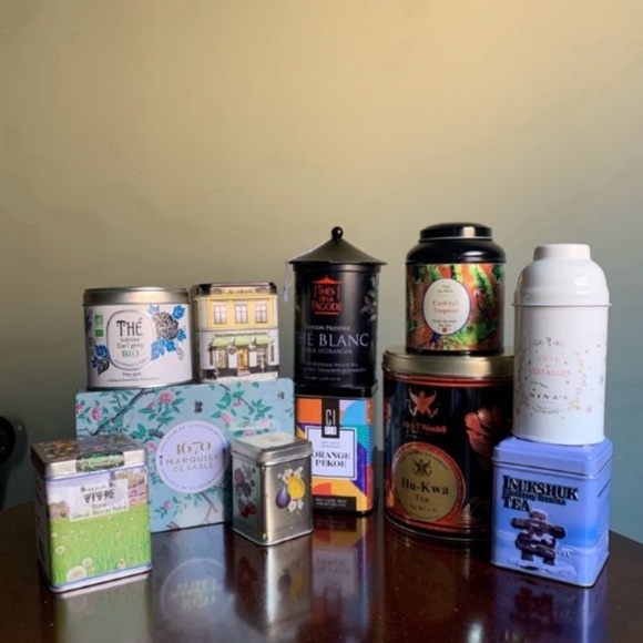 Other - Lot of 11 Tea and Cookie Metal Tins with Lids